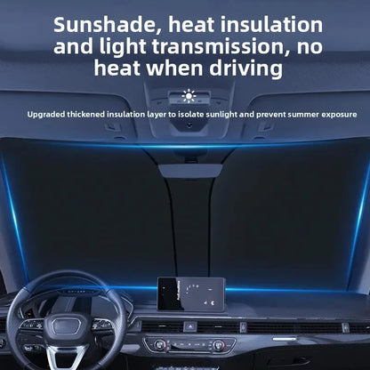 Car Window Sunshade Cover, Sun Shade, Windshield Visor Protector Windscreen Folding, Auto UV Protection Curtain Styling Accessories