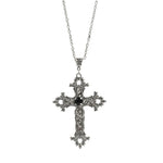 Y2K Gothic Punk Crystal Cross Pendant Necklace for Women Men, Clavicle Chain Lolita Choker Necklaces, Jewelry Gorgeous Party Gifts