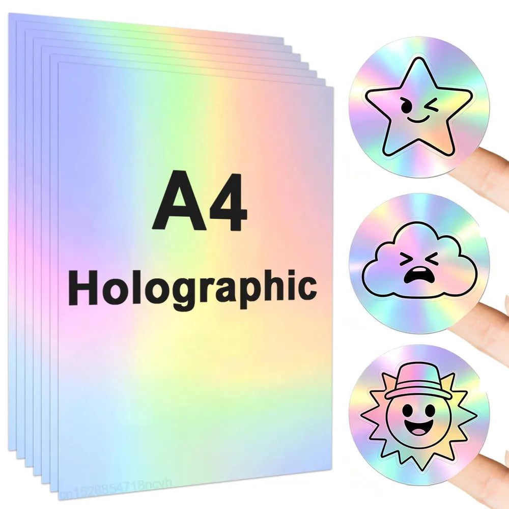 100% Transparent Printable Vinyl Sticker Paper A4 Vinyl Printing Paper for Inkjet Printer DIY Label Sticker Self Adhesive Paper