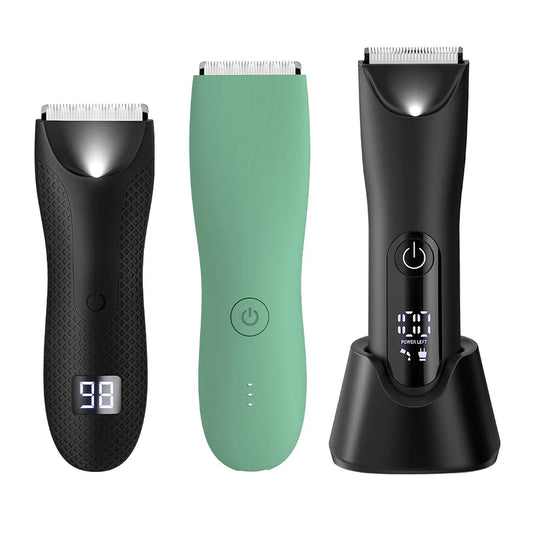 Professional Body Hair Trimmer, Groin&Body Manscape Trimmer For Men, Electric Ball Shaver Groomer, Pubic Grooming Clipper Male R