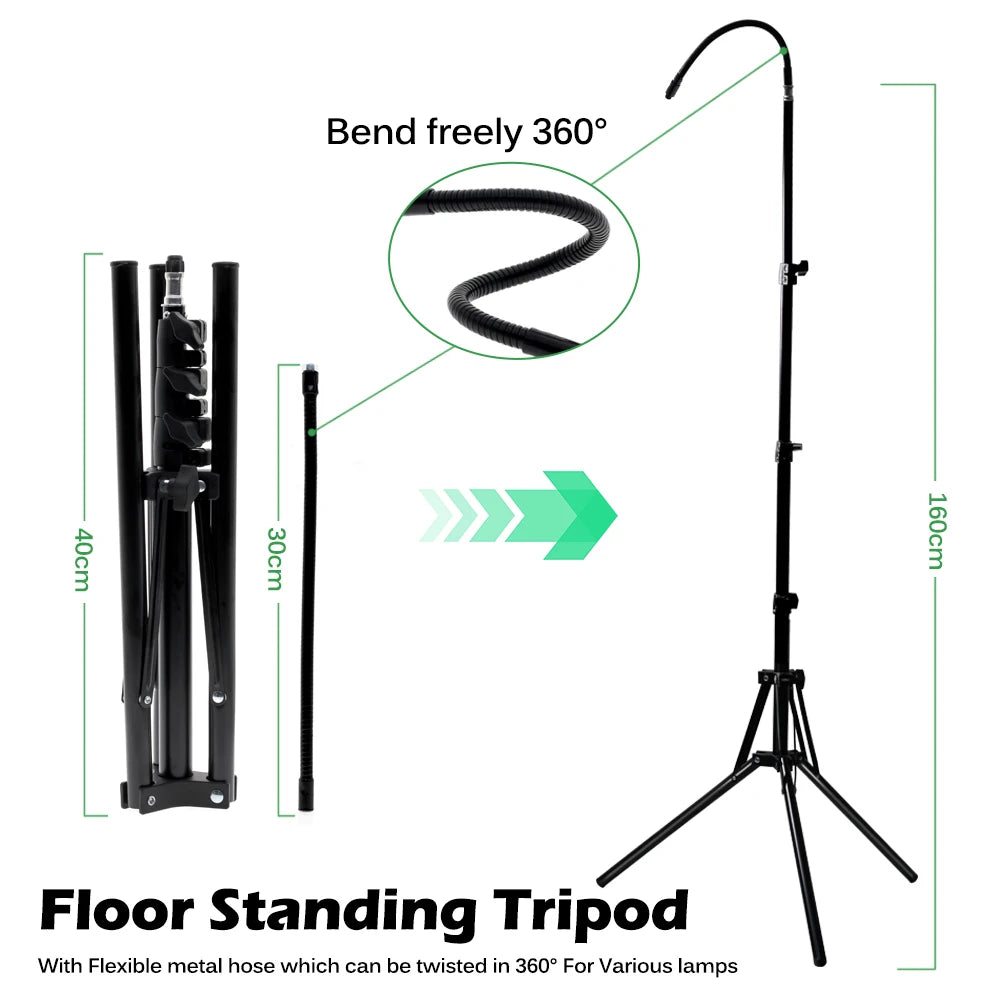 50W/100W Full Spectrum LED Plant Light Floor Bracket 220V Suitable For Courtyard Hydroponic Greenhouse Seedling Lighting
