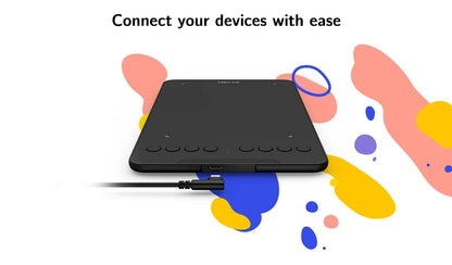 XPPen Deco Mini7 V2 Graphics Tablet, 7*4.3 Inch Digital Drawing Tablet, 8 Keys 16384 Levels 60 Tilt for Art Drawing Signature