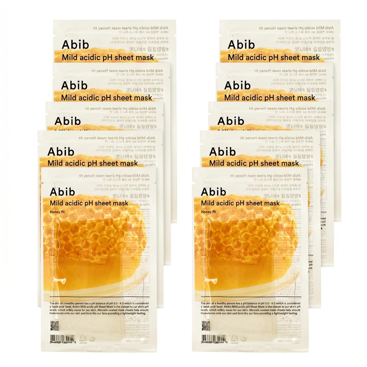 Abib Mild Acidic pH Sheet Mask Honey Fit (10 Sheets)