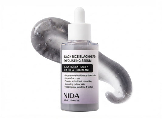 Sérum exfoliante de puntos negros de arroz negro NIDA 50ml