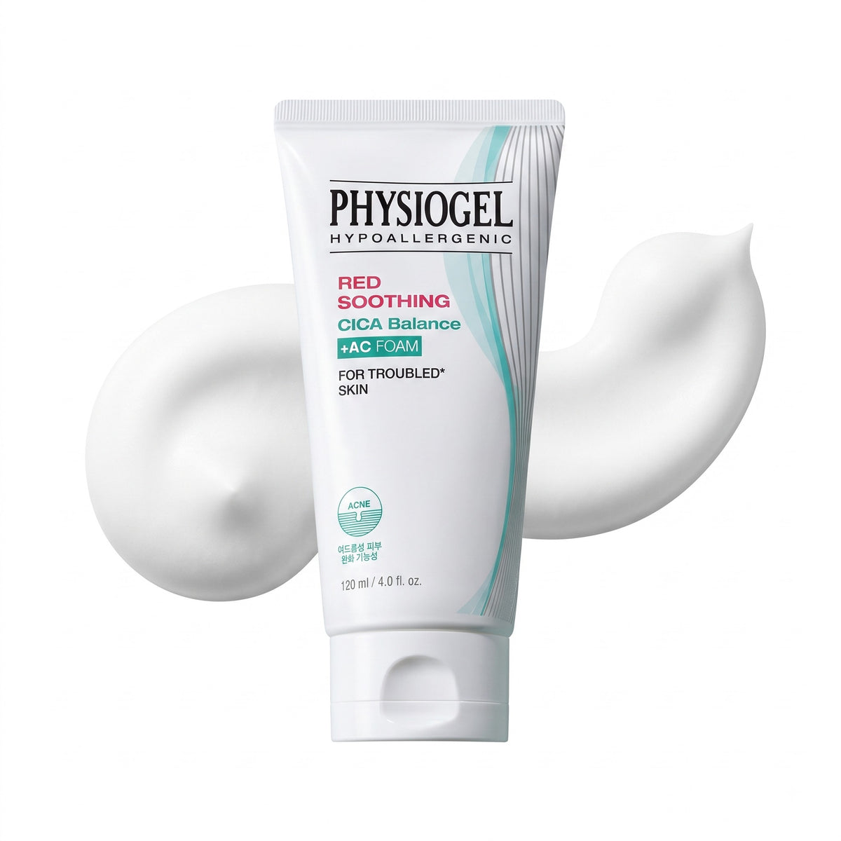 PHYSIOGEL Red Soothing Cica Balance Plus AC Cleansing Foam 120ml