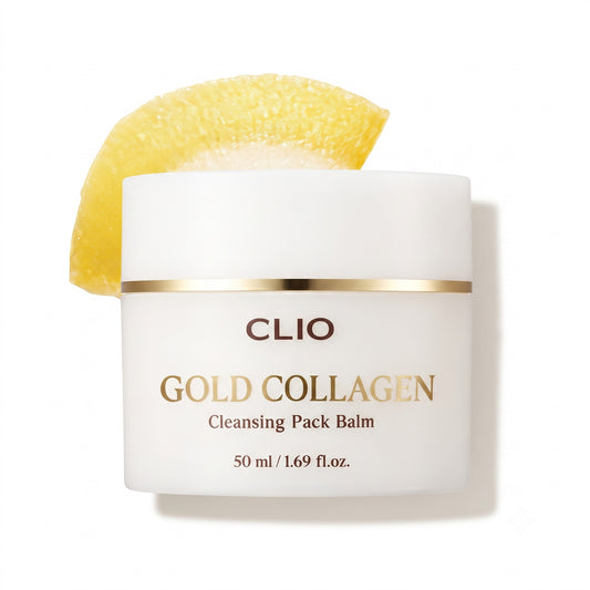 Bálsamo limpiador en pack Gold Collagen de CLIO, recambio de 50 ml