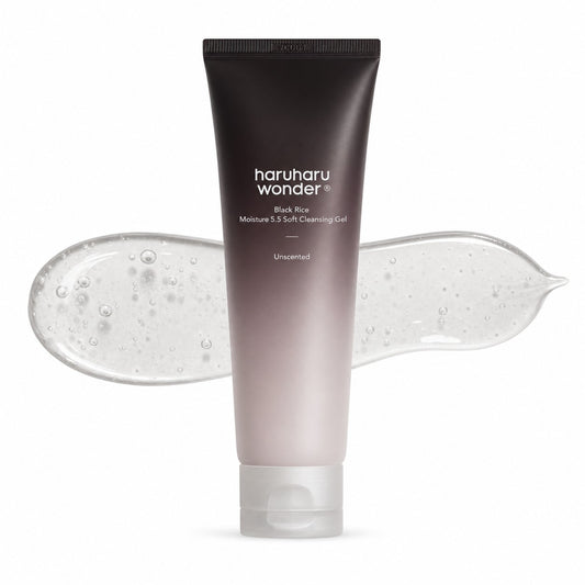 Gel limpiador suave hidratante Black Rice de Haruharu Wonder, 100 ml