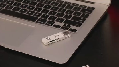 2 In 1 USB 3.0 2.0 Micro SD TF Card Reader High Speed Data Transmission up to 5Gbps Multiple Compatibility for PC Laptops Camera