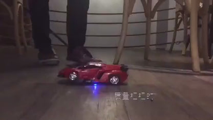 Led Light Cool RC Car Transformation Robot Car 1:18 Deformation RC Car Toy Electric Robot Cars Models Gift for Boy Girls Gifts