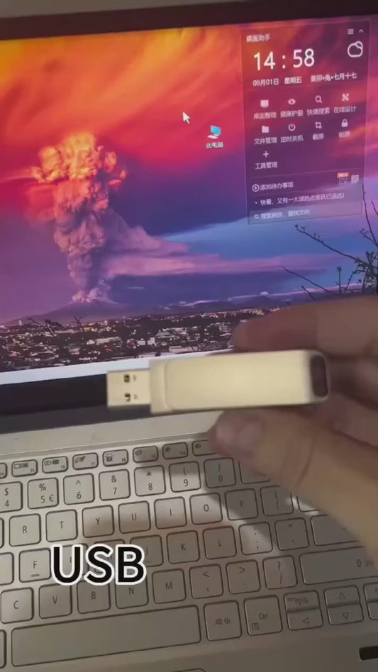 64TB USB 3.2 Flash Drive 520MB/s High Speed 2in1 TypeC OTG Pen Drive Waterproof Large Storage for Phone Computer PC Data Storage