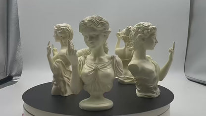Statue Of Vienna Goddess Funny Goddess Statue 3D Resin Craft Ornaments Unique Design Cultural Symbol Office Home Decoration