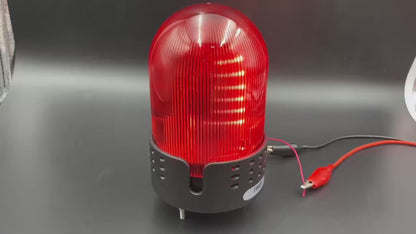 Three Sound Modes Emitting LTE-1101J Light Flashing Shiny Warning Light 120dB Volume Adjustable Magnetic Base 12V 24V 220V