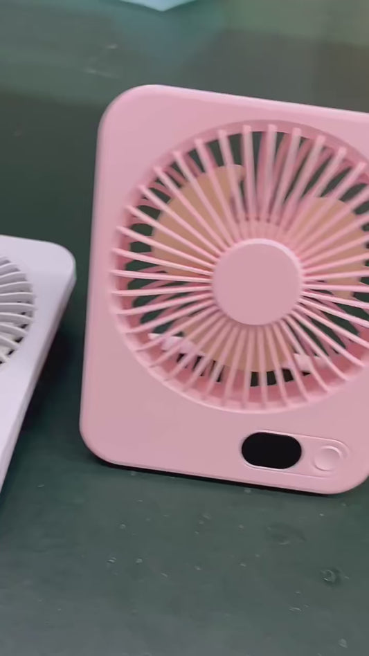 Mini Portable Fan USB Desk Fan Foldable Table Fans with 5 Speeds Powerful Wind Rechargeable Wall Mounted Fan Small Camping Fans