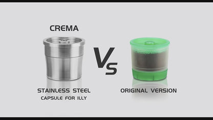 ICafilas Reusable Coffee Capsule Pod For illy X7.1 illy Y5 Machine Stainless Steel Refillable Coffee Maker Filter