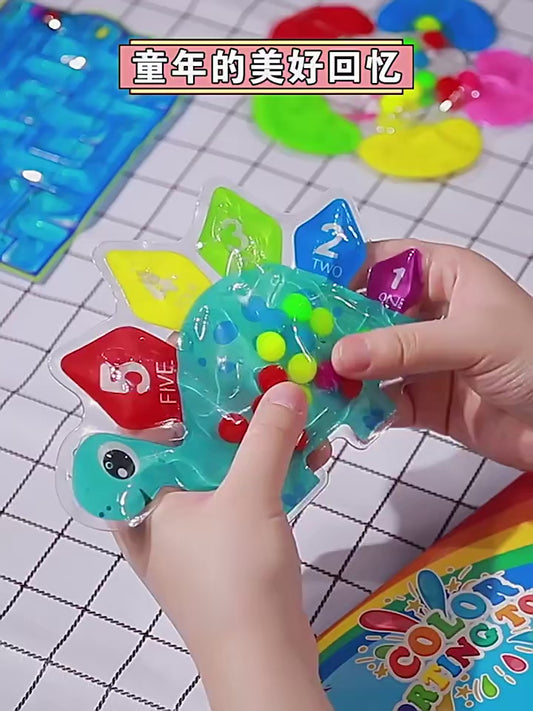 Color Sorting Maze Beads Fidget Toy Squishy Water Bag Montessori Decompression Teens Adults Sensory Stress Relief Fine Motor Fun