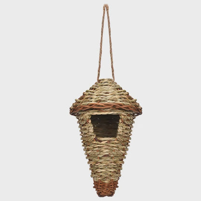 17 Styles Birds Nest Bird Cage Natural Grass Egg Cage Bird House Outdoor Decorative Woven Hanging Parrot Nest Houses Pet Bedroom