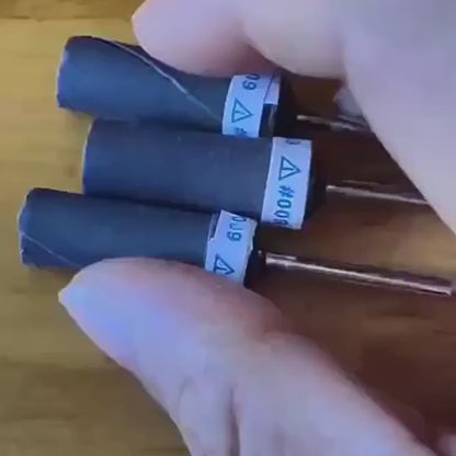 Cylindrical Sandpaper Rod Grinding Head 180 Grit~5000 Grit 2.35 Handles for Polishing Metal Wood Jewelry