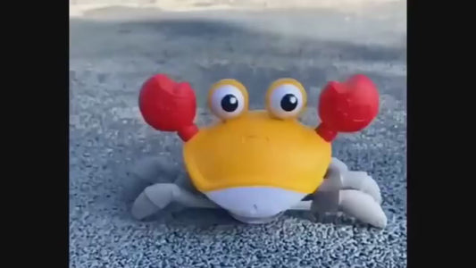 Kids Induction Escape Crab Octopus Crawling Toy Baby Electronic Pets Musical Toys Toddler Moving Avoid Obstacles Toy No Battery