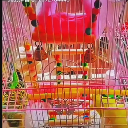 Bird Bed Winter Pet Bird Parrot Cages Warm Plush Hammock Hut Tent Bed Hanging Cave for Sleeping and Hatching Bird Accessories