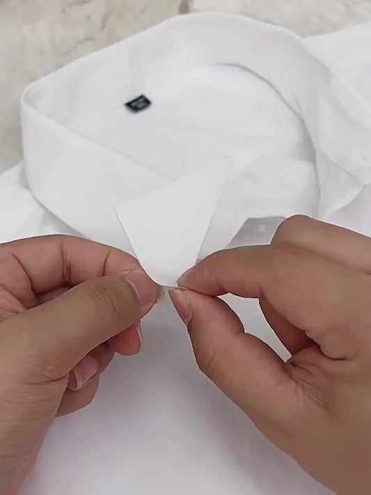 30/50pcs Collar Stickers Fixed Shirt Collar Support Stereotyped Stickers For Easy Use Disposable Collar Does Not Curl Or Warp