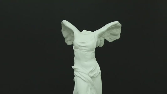 Greek Victory Goddess Statue with Angel Wings Resin Sculpture for Home Cabinet Office Desk Bookshelf Decor Artistic Decoration