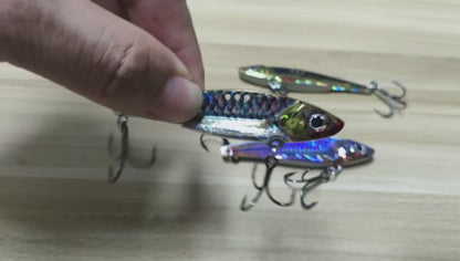 Spinner Spoon Metal Jig Bait 7g 10g 16g 20g VIB Sinking Blade Spinning Treble Hook Spinnerbait Pesca Pike Carp Sea Fishing Lure